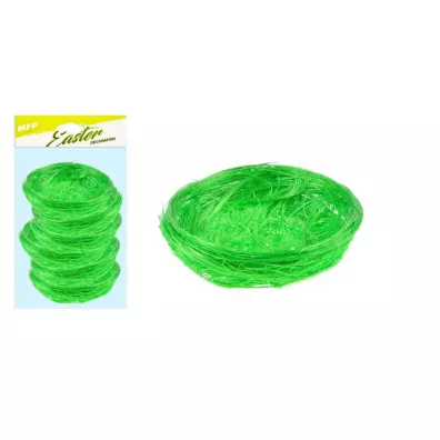 Ozdoba gniazdko zielone 5cm op6szt Wielkanoc MFP 2221457