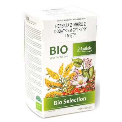 Apotheke Herbatka imbirowa (cytryna i mięta) 30 g Bio