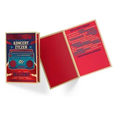 Kukartka Karnet PR-317 Urodziny (koncert �ycze�)