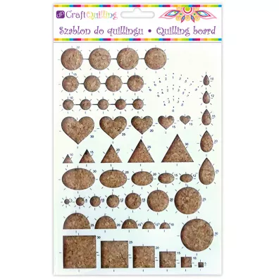 Dalprint Szablon do quillingu r�ne kszta�ty - Szablon do quillingu-r�ne kszta�ty