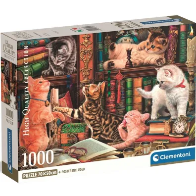 Puzzle 1000 Curious Whiskers Clementoni