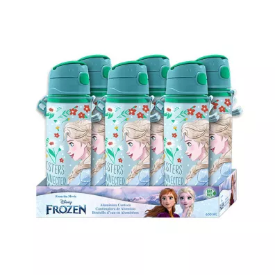 Bidon aluminiowy ze somk Kraina Lodu. Frozen 600ml