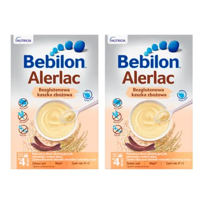 Bebilon Alerlac Bezglutenowa kaszka zbo�owa po 4 miesi�cu Zestaw 2 x 400 g