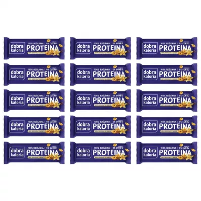 Dobra Kaloria Baton proteinowy z kremem orzechowym i wanili zgrzewka 15 x 45 g