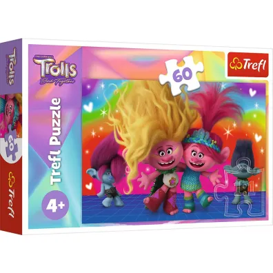 Puzzle 60 el. Przyjacielskie Trolle Trefl