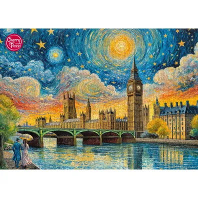 Puzzle 1000 el. Impressionist Sky over London CherryPazzi