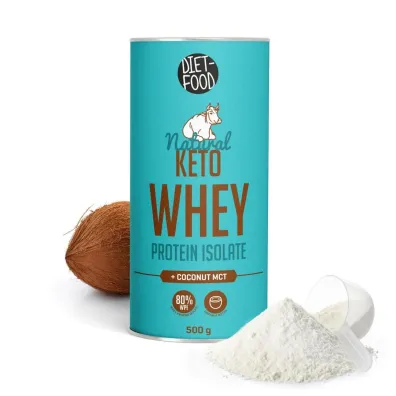 Diet-Food Bia�ko z serwatki izolat WPI z MCT Keto 500 g