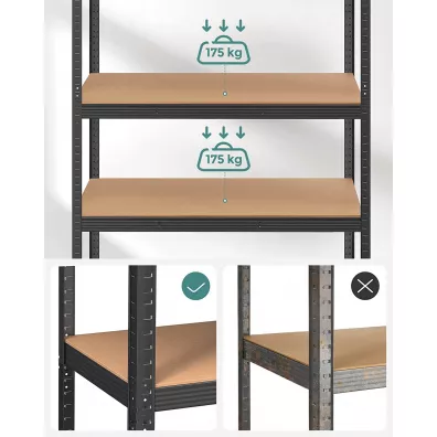 Songmics Rega do przechowywania 200 x 120 cm