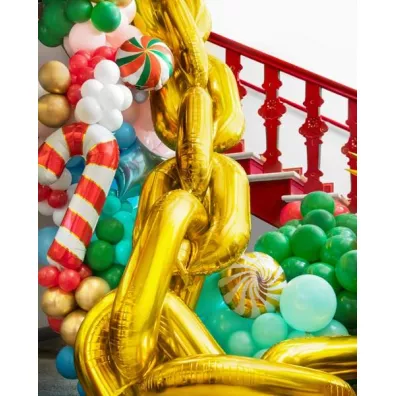 PartyDeco Girlanda balonowa �a�cuch z�oty 6,7m