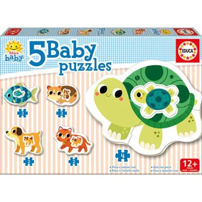 Puzzle dla dzieci. Zwierzta domowe Educa