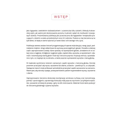 �wiczenia wprowadzaj�ce i utrwalaj�ce g�oski J L
