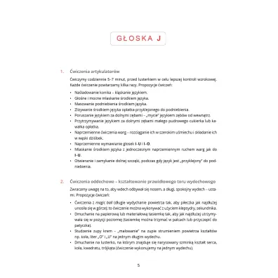 �wiczenia wprowadzaj�ce i utrwalaj�ce g�oski J L