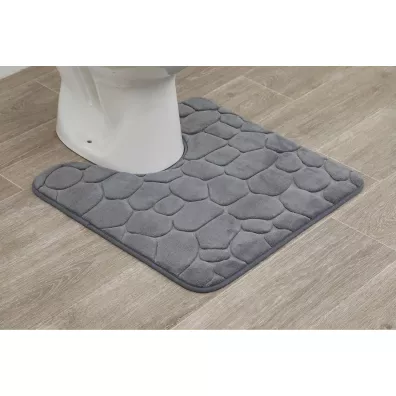 Tendance Dywanik pod WC 45x50 cm Stones Grafitowy szary