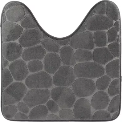 Tendance Dywanik pod WC 45x50 cm Stones Grafitowy szary