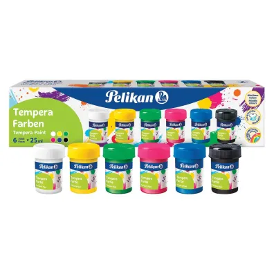 Pelikan Farby plakatowe Tempera 6 kolor�w