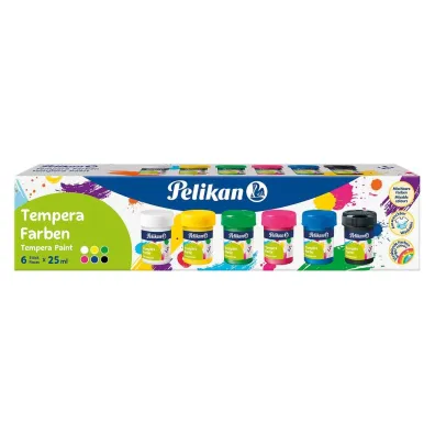 Pelikan Farby plakatowe Tempera 6 kolor�w