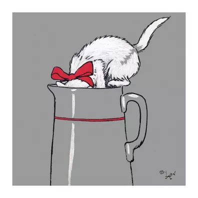 Museums & Galleries Karnet kwadrat z kopert� Thirsty Work