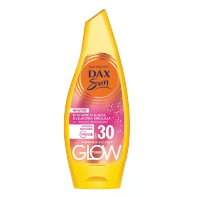 Dax Sun Sun Roz�wietlaj�ca olejkowa emulsja ze z�otymi drobinkami Turbo Glow SPF 30 175 ml