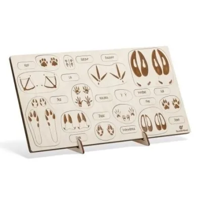 Puzzle drewniane - Jeste� na tropie Tropy zwierz�t Sounds Wood