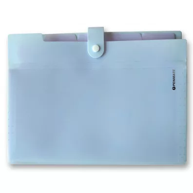 Penmate Teczka z 5-ma przegr�dkami A4 PP-105 pastelowa niebieska