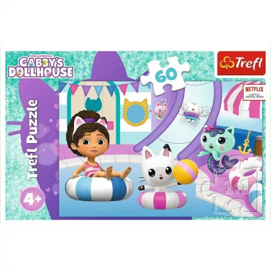 Puzzle 60 el. Gabby na basenie 17393 Trefl