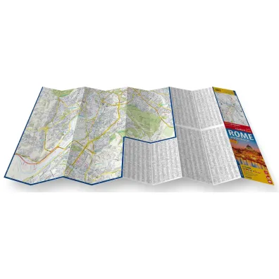 Rome and the Vaticancity street map 1:15 000 laminat 2025