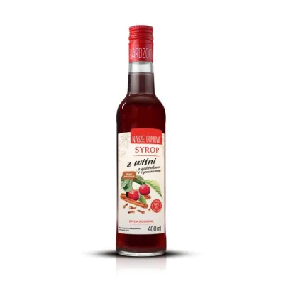 Premium Rosa Syrop z wi�ni z go�dzikami i cynamonem Nasze Domowe 400 ml