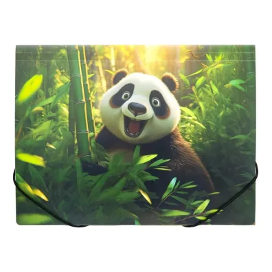 Panta Plast Teczka A4 PP na gumk� z nadrukiem Panda