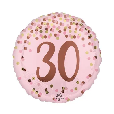 Anagram Balon foliowy Pretty pink 30th Birthday 46cm
