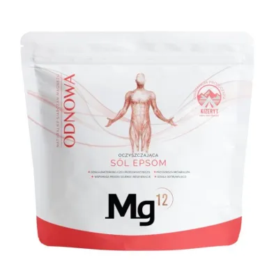 Mg12 Odnowa Oczyszczaj�ca k�piel magnezowa z siarczanem magnezu (s�l epsom) 1 kg