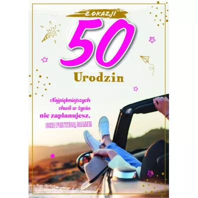 Armin Style KARNET URODZINY 50 B6 Z KOP AS GM-928 FOL