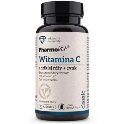 Pharmovit Witamina C z dzikiej r�y + cynk Suplement diety 90 kaps.