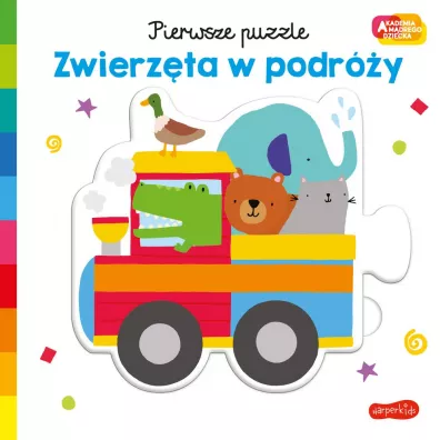 Zwierzta w podry. Akademia Mdrego Dziecka. Pierwsze puzzle