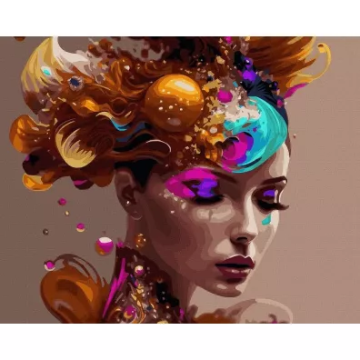 Twoje Hobby Malowanie po numerach + z�ota farba - Kosmiczna... 40x50cm