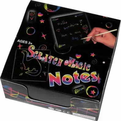 Notes z czarnymi kartkami wydrapywanka 85X85/100ARK 620505 Hipo