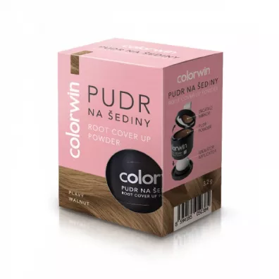 Colorwin Puder do retuszowania siwizny z lusterkiem i aplikatorem Walnut 3.2 g