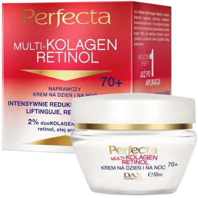 Perfecta Multikolagen Retinol krem nawil�aj�cy na dzie� i na noc 70+ 50 ml