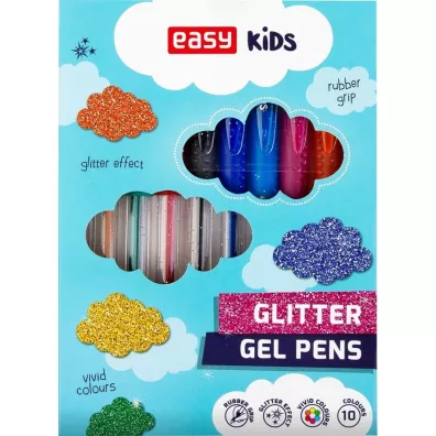 Easy Stationery �elopis brokatowy turkusowy 10 szt.