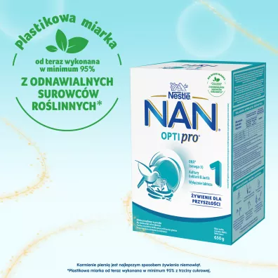 Nestle Nan Optipro 1 Mleko pocztkowe dla niemowlt od urodzenia 650 g