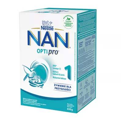 Nestle Nan Optipro 1 Mleko pocztkowe dla niemowlt od urodzenia 650 g