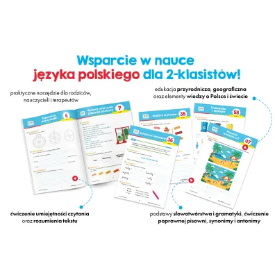 J�zyk polski. Karty pracy. Klasa 2. Kapitan Nauka. Karty pracy