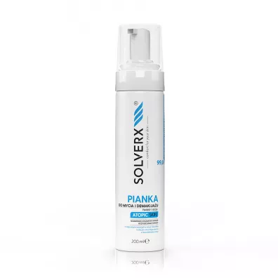Solverx Pianka do mycia i demakija�u twarzy i oczy do sk�ry atopowej 200 ml