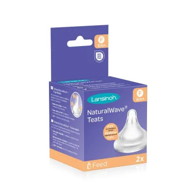 Lansinoh Smoczek NaturalWave szybki przepyw 2 szt.