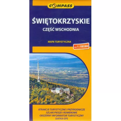 Mapa turystyczna witokrzyskie. Cz wschodnia 1:100 000