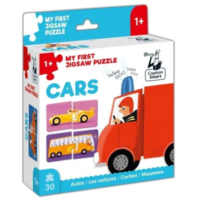 Captain Smart. Cars. My First Jigsaw Puzzle Kapitan Nauka