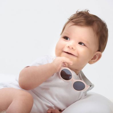 Beaba Okulary przeciwsoneczne dla dzieci z elastyczn opask 0-9 miesicy Chalk pink