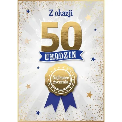 Armin Style KARNET URODZINY 50 B6 Z KOP AS GM-1295 FOL