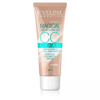 Eveline Cosmetics Magical Colour Correction CC Cream multifunkcyjny podkad 51 Natural SPF15 30 ml