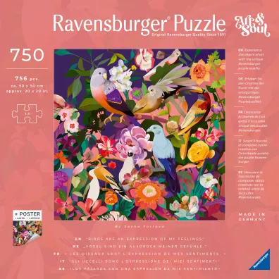 Puzzle 750 el. Art&Soul Ptaki Ravensburger