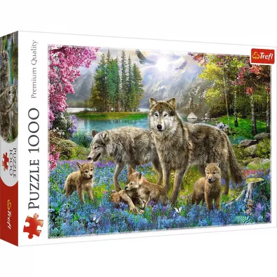 Puzzle 1000 el. Wilcza rodzina Trefl